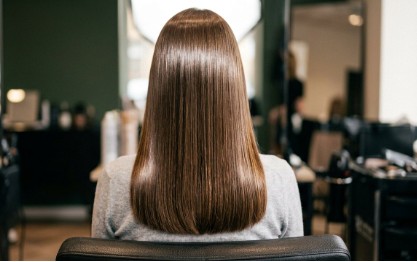Cabelo liso e brilhante após progressiva
